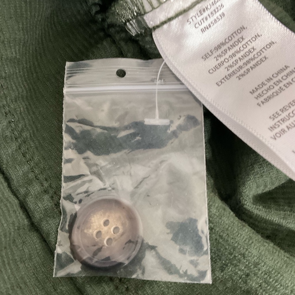 KUT From The Kloth Kyra Corduroy Trucker Jacket Green Large Style KJ46202 NWOT - Picture 12 of 14